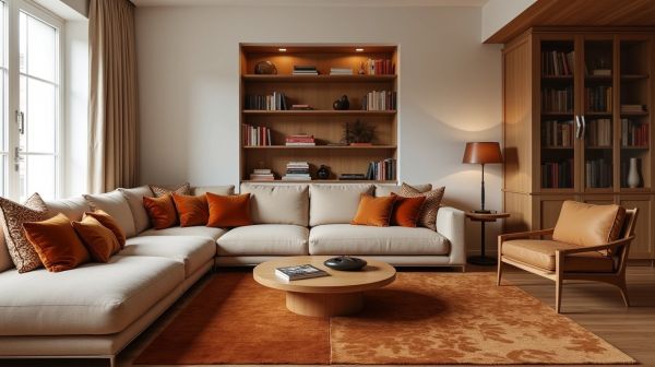 Comment intégrer la couleur cognac en décoration intérieure