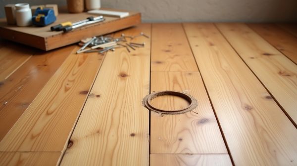 Réparer un trou dans un parquet pour un sol impeccable